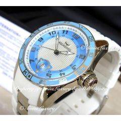 aqua swiss trax baby bleu womens watch with out box